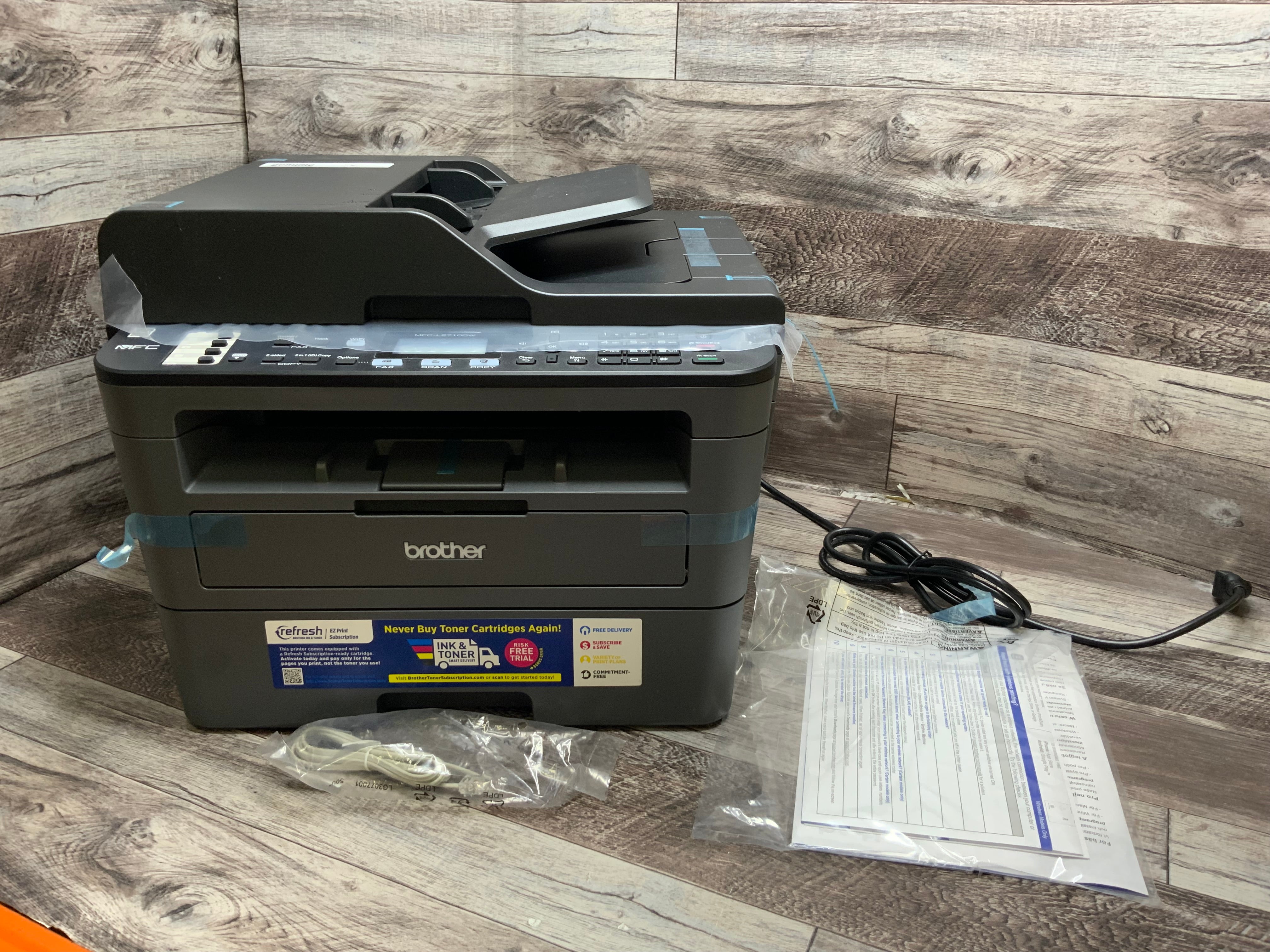 Brother MFC-L2710DW Wireless Compact Monochrome Laser Printer (Black) (8095696912622)